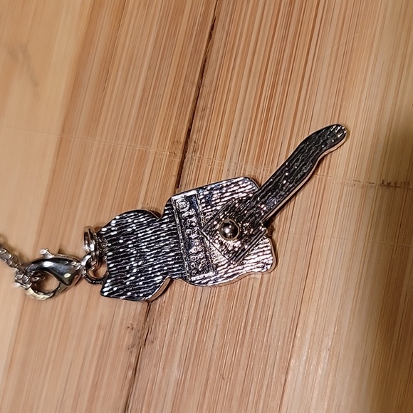 Scarlet Red Kit-Cat Klock clock clip on charm necklace - Picture 5 of 5